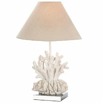 coral table lamp