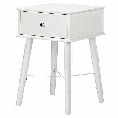 white side table